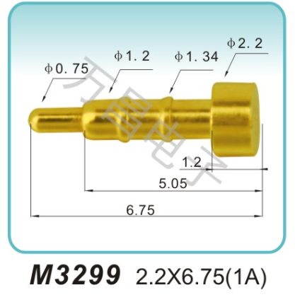 M3299 2.0x6.75(1A)pogopin 彈簧連接器